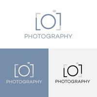 minimaler Fotografie-Logo-Design-Vorlagenvektor in eps-10 vektor