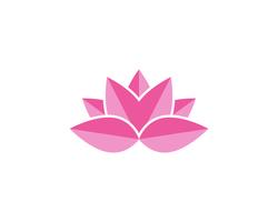 Lotus Flower Sign für Wellness, Spa und Yoga vektor