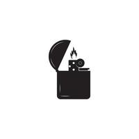 Gasfeuerzeug Vektor Icon Illustration Design