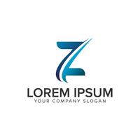 Cative Modern letter Z Logo designkonceptmall. helt redigera vektor