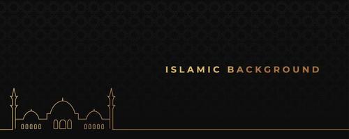 luxus islamischen hintergrunds. gut zu verwenden für ramadan kareem und ied mubarak themen. vektor