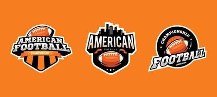 American-Football-Set-Logo vektor