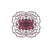 pixelteckning av en blomma. vektor illustration