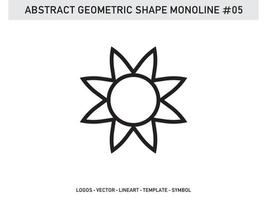 abstrakte geometrische Form Monoline-Fliesen-Design-Muster nahtlos kostenlos vektor