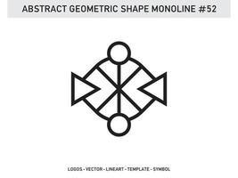 geometriska abstrakta polygonala former eleganta gränser ramelement symboler gratis vektor