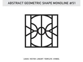 geometrische abstrakte polygonale formen elegante randrahmenelementsymbole freier vektor