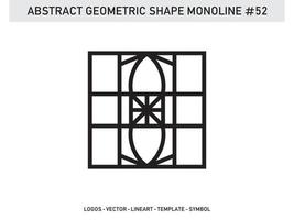 geometriska abstrakta polygonala former eleganta gränser ramelement symboler gratis vektor