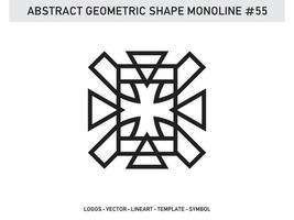 freier Vektor der abstrakten geometrischen monolinen Form