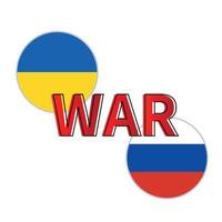 krig Ryssland mot Ukraina. rysk invasion av Ukraina. vektor