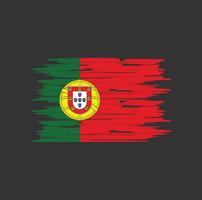 Portugal flaggborste vektor
