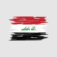 irak flagge bürste vektor