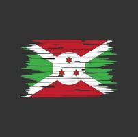 Bürste der Burundi-Flagge vektor