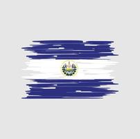 el salvador flag bürste vektor