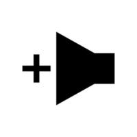 flaches Vektorsymbol für die Lautsprecherlautstärke. für Grafikdesign, Logo, Website, soziale Medien, mobile App, eps 10 vektor