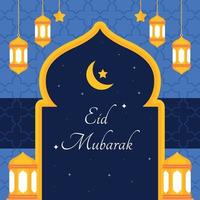 allgemeines Element für Eid Mubarak vektor