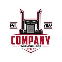 trucking logotyp, semi truck logo vektor