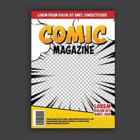 Vektor-Comic-Template-Magazin, Buchcover, Flyer. vektor