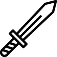 Schwert-Vektor-Illustration auf einem Hintergrund. Premium-Qualitätssymbole. Vektorsymbole für Konzept oder Grafikdesign. vektor