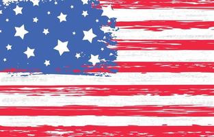 stilisierte notleidende amerikanische flagge vektor