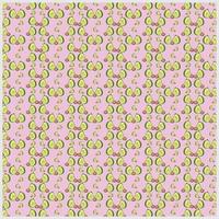 skriva ut sömlösa mönster rolig glad tecknad avokado färsk design vektorillustration på rosa bakgrund. vektor