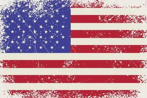 nödställda amerikanska flaggan bakgrund vektor