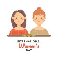 Internationaler Frauentag vektor