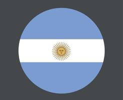 Argentinien-Flagge nationales amerikanisches lateinisches Emblemikonenvektorillustrations-Zusammenfassungsgestaltungselement vektor