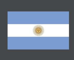 argentina flagga nationella amerikanska latinska emblem symbol ikon vektor illustration abstrakt designelement