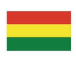 Bolivien-Flagge nationales amerikanisches lateinisches Emblem Symbol Symbol Vektor Illustration abstraktes Gestaltungselement