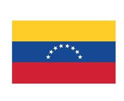 Venezuela-Flagge nationales amerikanisches lateinisches Emblem Symbol Symbol Vektor Illustration abstraktes Gestaltungselement