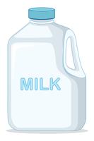 Ein Milchbehälter auf weißem Hintergrund vektor