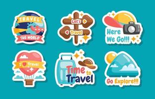 Reisezeit-Sticker-Sammlung