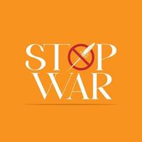 stop war typografi tee grafisk affisch vektor