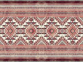 geometrisches ethnisches Muster nahtlose Farbe orientalisch. nahtloses Muster. design für stoff, vorhang, hintergrund, teppich, tapeten, kleidung, verpackung, batik, stoff, vektorillustration vektor