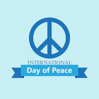 Vektor-illustration Internationaler Tag des Friedens Poster vektor