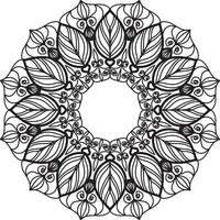 Kreismuster in Form eines Mandalas für Henna vektor