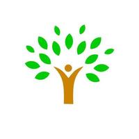 Vorlage Logo Baum Menschen vektor