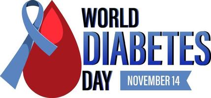 World Diabetes Day affischdesign vektor