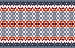 schöne ethnische abstrakte ikat-kunst. nahtloses kasuri-muster in stammes-, volksstickerei und mexikanischem stil. aztekischer geometrischer kunstornamentdruck. design für teppich, tapete, kleidung, verpackung. vektor