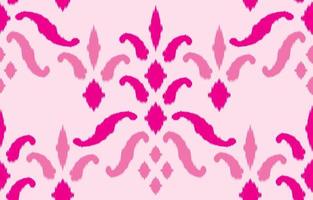 schöne ethnische Ikat-Kunst. rosa nahtloses muster in stammes-, volksstickerei und mexikanischem stil. aztekischer geometrischer kunstornamentdruck.design für teppich, tapete, kleidung, verpackung, stoff. vektor