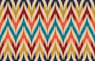 etnisk abstrakt ikatkonst. sömlösa mönster i tribal, folklig broderi och mexikansk stil. aztec chevron art ornament print.design för matta, tapeter, kläder, omslag, tyg, omslag, textil vektor