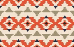 schöne ethnische abstrakte ikat-kunst. nahtloses muster in stammes-, volksstickerei und mexikanischem stil. aztekischer geometrischer kunstverzierungsdruck. design für teppich, tapete, verpackung, stoff, bezug. vektor