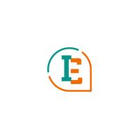 Initiale E, IE, I Logo Vorlage Vektor Illustration Symbol Element
