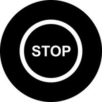 Vektor-Stop-Symbol vektor