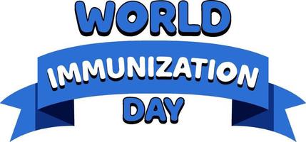 World immunization day banner design vektor