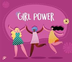 Mädchen-Power-Plakat vektor