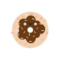 süßer Donut kawaii vektor