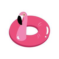 flamingo rosa flyta vektor