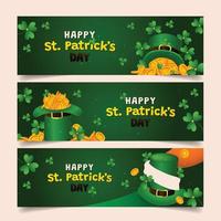 Saint Patrick Day Banner-Set vektor