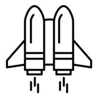 Jetpack-Liniensymbol vektor